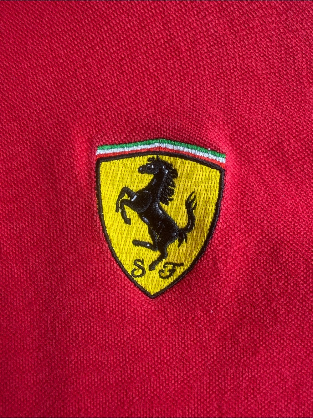 VTG 2000 Y2K Ferrari Official Licensed Red Polo Shirt Size: L - Picture 4 of 9